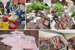 Thanh Hóa: Đột kích 5 kho lạnh, thu giữ hơn 1,1 tấn thực phẩm không rõ xuất xứ