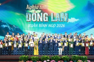 Hơn 172 tỷ đồng chung tay sẻ chia tại chương trình “Nghĩa tình Dòng Lam - Xuân Bính Ngọ 2026”