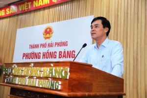Phường Hồng Bàng trao Giấy chứng nhận quyền sử dụng đất đợt 1 cho các hộ dân được cấp đất ở tại khu tái định cư Đồng Chuối