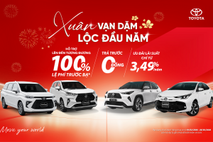 Chương trình ưu đãi dành cho khách hàng mua xe Toyota trong tháng 2/2026