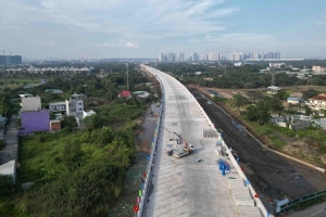 Vành đai 3 TP. HCM tăng tốc thi công xuyên Tết để kịp tiến độ