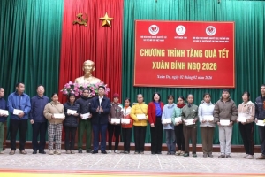 Quỹ Thiện Tâm (Tập đoàn Vingroup) trao quà Tết cho người khuyết tật, trẻ mồ côi và người nghèo tại Thanh Hóa
