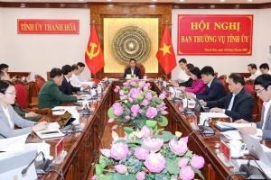 Ban Thường vụ Tỉnh ủy Thanh Hóa xem xét nhiều nội dung quan trọng về đầu tư, phân bổ ngân sách