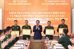 Hải Phòng khen thưởng lực lượng Biên phòng phá vụ vận chuyển gần 1.800 tấn than lậu dịp Tết
