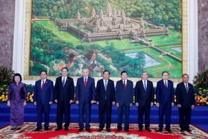 Tổng Bí thư Tô Lâm đồng chủ trì Cuộc gặp giữa Người đứng đầu ba Đảng Việt Nam - Campuchia - Lào