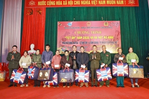 Công an Bắc Ninh trao 450 suất quà cho các gia đình có hoàn cảnh khó khăn