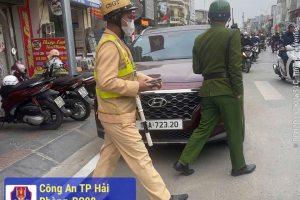 Hải Phòng: Quyết liệt ra quân xử lý nghiêm xe dừng, đỗ trái phép dịp Tết