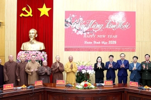 Lãnh đạo tỉnh Ninh Bình đón tiếp các đoàn tôn giáo đến thăm, chúc Tết Nguyên đán Bính Ngọ 2026