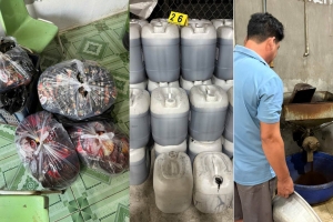 An Giang triệt phá xưởng sản xuất cà phê giả quy mô lớn