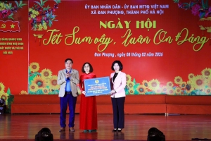Hà Nội trao hơn 1 tỷ đồng chăm lo Tết cho công nhân, người khó khăn tại Đan Phượng