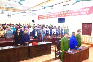 Ninh Bình: Xét xử lưu động vụ án Buôn bán hàng cấm dịp tết Nguyên đán