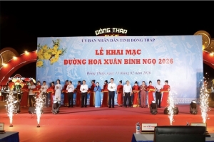 Đồng Tháp khai mạc đường hoa Xuân Bính Ngọ 2026