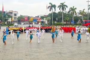 Hải Phòng: Chương trình biểu diễn Dân vũ thể thao, Shuffle Dance, Khiêu vũ thể thao và Thể dục dưỡng sinh
