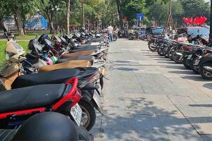 Hà Nội bố trí bãi xe 800m2 gần hồ Gươm phục vụ người dân dịp Tết