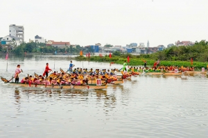 Hải Phòng: Đông đảo Nhân dân và du khách thập phương tham dự Lễ hội truyền thống Bơi trải Đền - Chùa Ngọ Dương