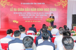 Thanh Hóa: Ra quân thực hiện dự án đường giao thông từ ngã ba Voi đi Sầm Sơn