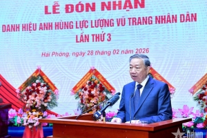 Phát biểu của Tổng Bí thư Tô Lâm tại Lễ đón nhận danh hiệu Anh hùng LLVTND của Quân chủng Hải quân