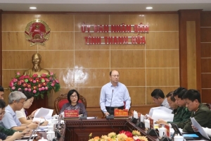Đoàn công tác của Bộ Tư pháp làm việc với UBND tỉnh Thanh Hóa về chống khai thác IUU
