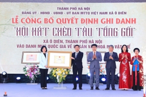 “Hội hát Chèo Tàu Tổng Gối” được ghi danh Di sản văn hóa phi vật thể quốc gia