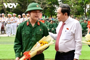 Chủ tịch Quốc hội Trần Thanh Mẫn dự Lễ giao nhận quân năm 2026 tại TP.HCM