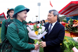 Chủ tịch UBND TP. Hà Nội Vũ Đại Thắng động viên thanh niên Thủ đô lên đường nhập ngũ năm 2026