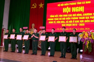 BĐBP Cà Mau tổng kết 10 năm tham gia phát triển kinh tế - xã hội khu vực biên giới