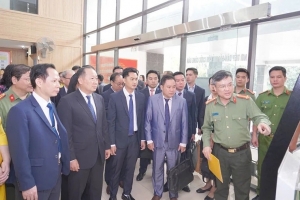 Đoàn đại biểu Bộ Công an Lào trao đổi, học tập kinh nghiệm tại Công an tỉnh Thanh Hóa