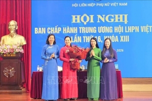 Đồng chí Lê Thị Thủy được bầu giữ chức Chủ tịch Hội Liên hiệp Phụ nữ Việt Nam
