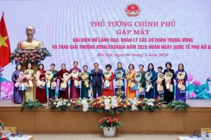 Thủ tướng: Phụ nữ Việt Nam tiếp tục nỗ lực xây dựng và kiến tạo giá trị, bản sắc