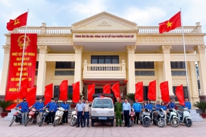 Hà Nội: Phường Thanh Liệt tăng cường tuyên truyền bầu cử, xe cổ động rộn ràng khắp phố