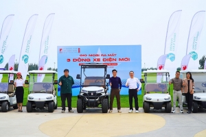 GIO MOBI ra mắt 3 mẫu xe điện nội khu hướng tới sân golf và khu du lịch
