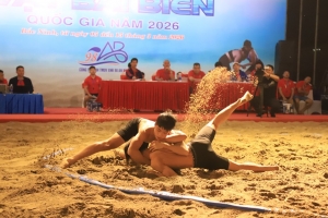 Khai mạc Giải Vô địch Vật bãi biển quốc gia tại Bắc Ninh
