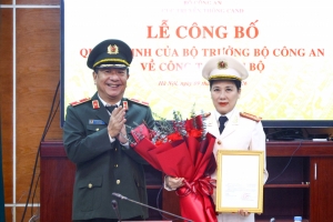 Bổ nhiệm Đại tá Nguyễn Thị Thu Hằng giữ chức vụ Phó Cục trưởng Cục Truyền thông Công an nhân dân