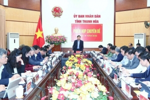 UBND tỉnh Thanh Hóa họp chuyên đề tháng 3/2025: Nghe và cho ý kiến vào một số tờ trình, kế hoạch quan trọng
