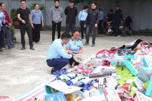 Ninh Bình tiêu hủy lô hàng hóa vi phạm trị giá gần 400 triệu đồng