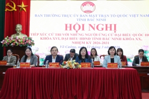 Bắc Ninh: Ứng cử viên đại biểu Quốc hội khóa XVI và đại biểu HĐND tỉnh tiếp xúc cử tri tại đơn vị bầu cử số 4 và số 11