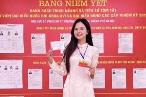 Rộn ràng ngày hội bầu cử: Cử tri trẻ lan tỏa tinh thần trách nhiệm công dân