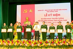 Bộ đội Biên phòng Đồng Tháp: 50 năm xây dựng, chiến đấu và trưởng thành