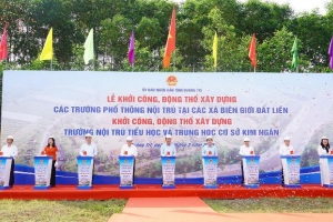 Quảng Trị: Đồng loạt khởi công xây dựng trường nội trú tại các xã biên giới đất liền