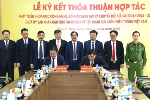 UBND tỉnh Thanh Hóa và Tập đoàn Bưu chính Viễn thông Việt Nam ký kết Thỏa thuận hợp tác