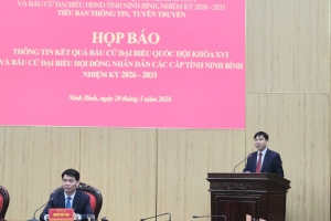 Ninh Bình công bố kết quả bầu cử, tỷ lệ cử tri đạt 99,53%