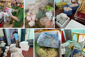 Thanh Hóa: Thu giữ gần 1 tấn thực phẩm đông lạnh không rõ nguồn gốc