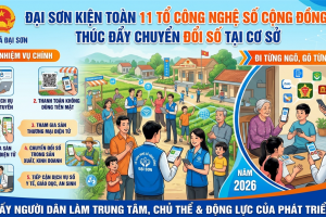 Hải Phòng: Xã Đại Sơn kiện toàn Tổ công nghệ số cộng đồng, thúc đẩy chuyển đổi số tại cơ sở
