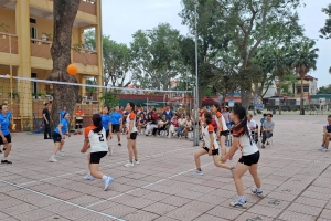 Hải Phòng: Xã Cẩm Giàng tổ chức giải bóng chuyền hơi nữ lần thứ nhất
