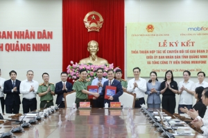 Tỉnh Quảng Ninh và MobiFone ký kết thỏa thuận hợp tác về chuyển đổi số 