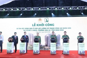 Ninh Bình khởi công dự án nhà ở quy mô lớn dành cho lực lượng Công an nhân dân