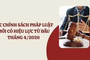 Loạt chính sách mới có hiệu lực từ tháng 4