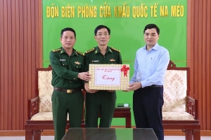 Chủ tịch UBND tỉnh Thanh Hóa thăm Đồn Biên phòng Cửa khẩu quốc tế Na Mèo