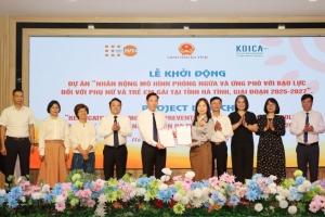Hà Tĩnh khởi động dự án phòng ngừa, ứng phó bạo lực giới