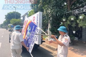 Đà Nẵng: Phường Hải Vân ra quân đảm bảo trật tự và môi trường mỹ quan đô thị